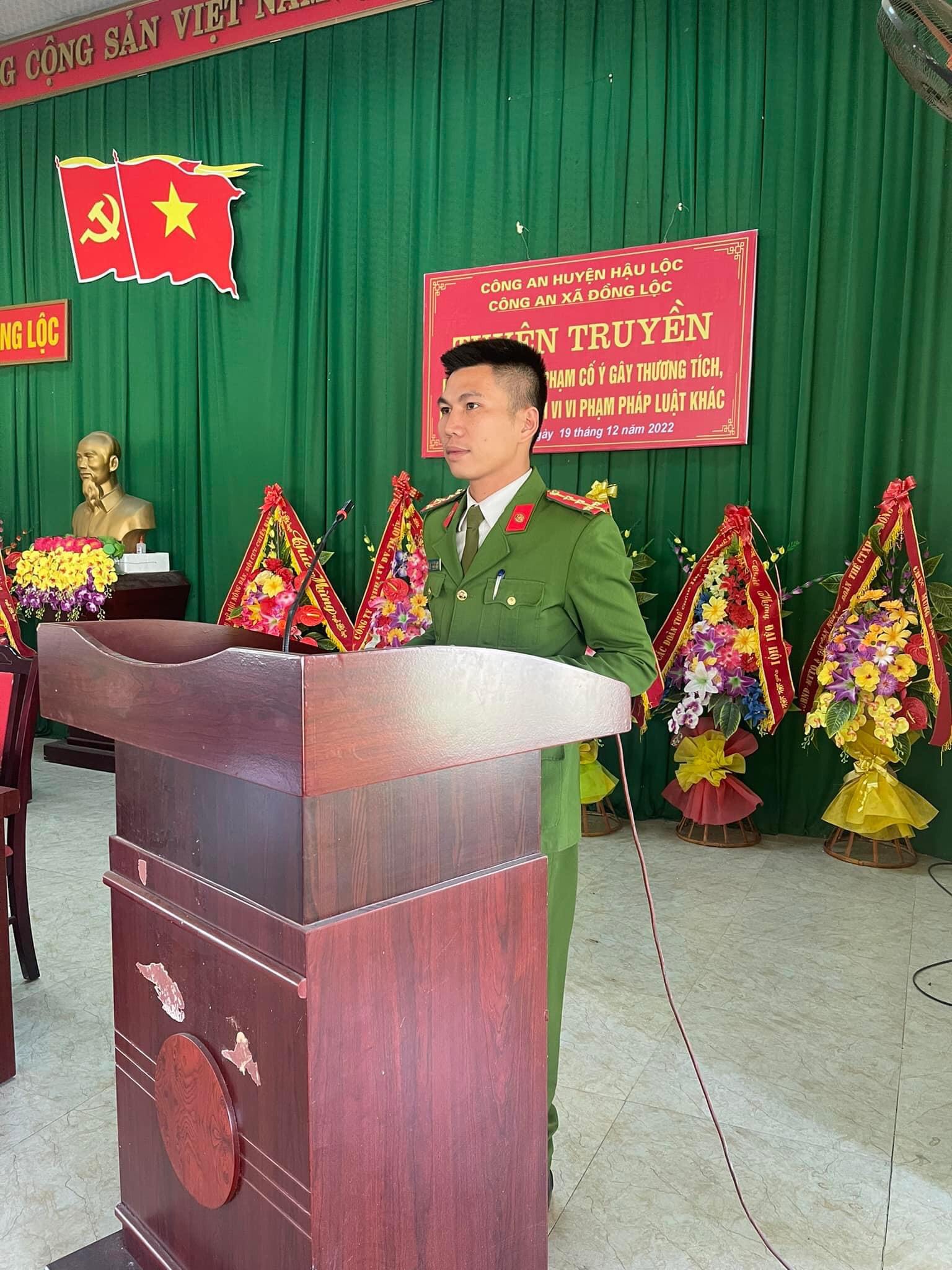 Tuyên truyền phòng, chống tội phạm trong nhà trường và tại khu dân cư trên địa bàn xã Đồng Lộc, huyện Hậu Lộc