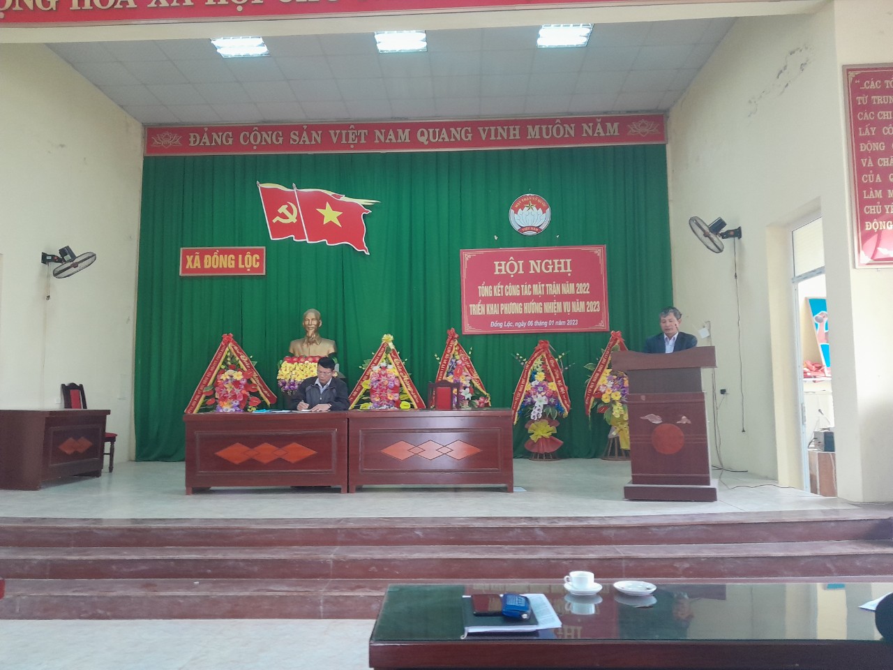 Mặt trận Tổ quốc và các đoàn thể xã Đồng Lộc tổ chức Hội nghị Tổng kết năm 2022, triển khai phương hướng, nhiệm vụ năm 2023