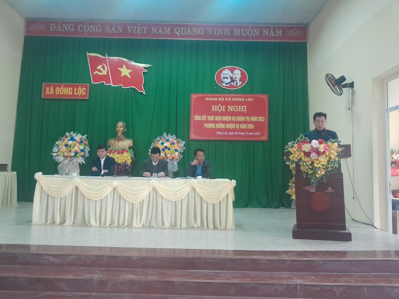 Đảng bộ xã Đồng Lộc Tổng kết công tác lãnh đạo, chỉ đạo năm 2023, phương hướng, nhiệm vụ năm 2024