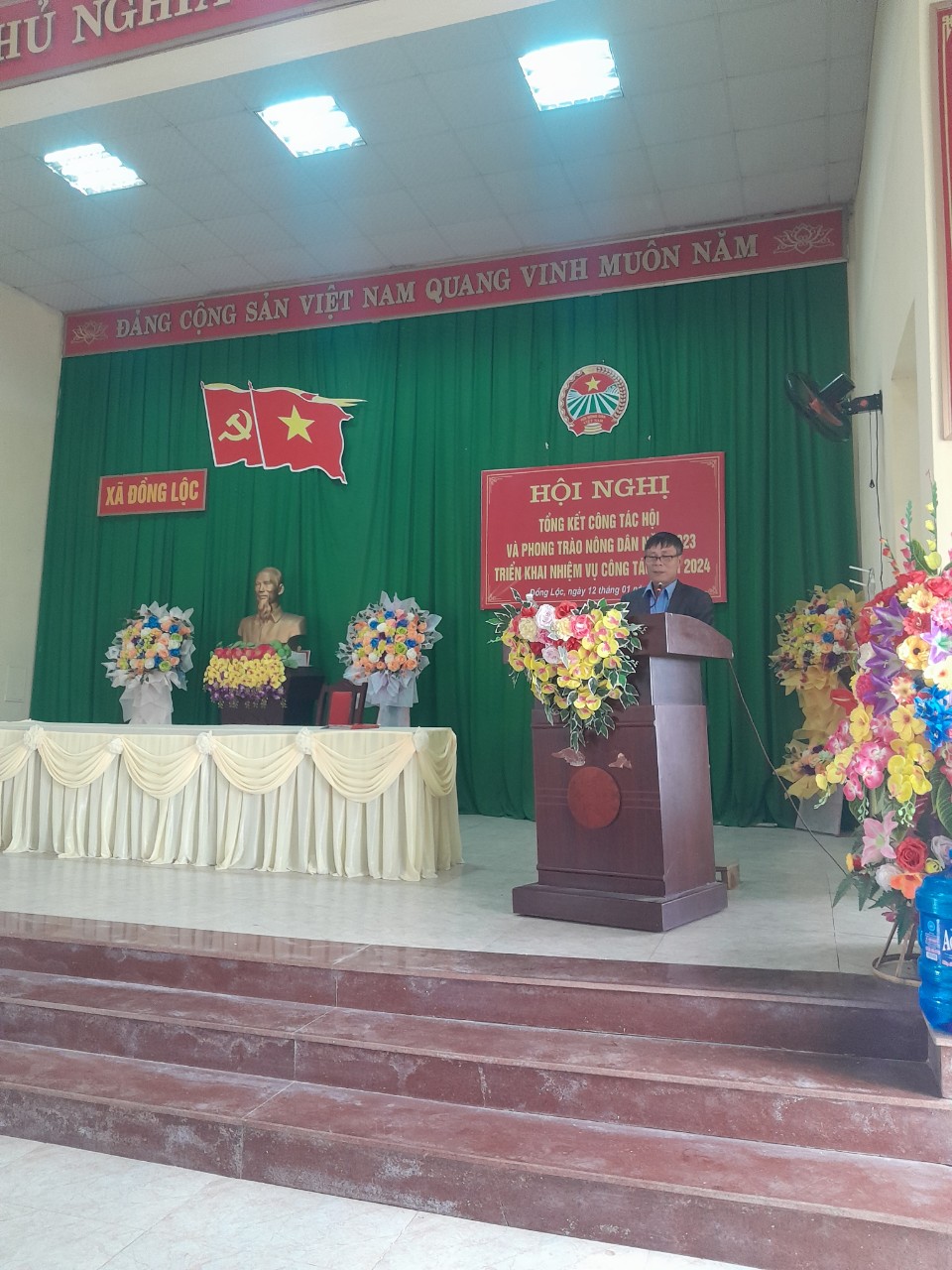 Hội Nông dân xã Đồng Lộc tổ chức tổng kết công tác hội và phong trào nông dân năm 2023, triển khai phương hướng nhiệm vụ năm 2024
