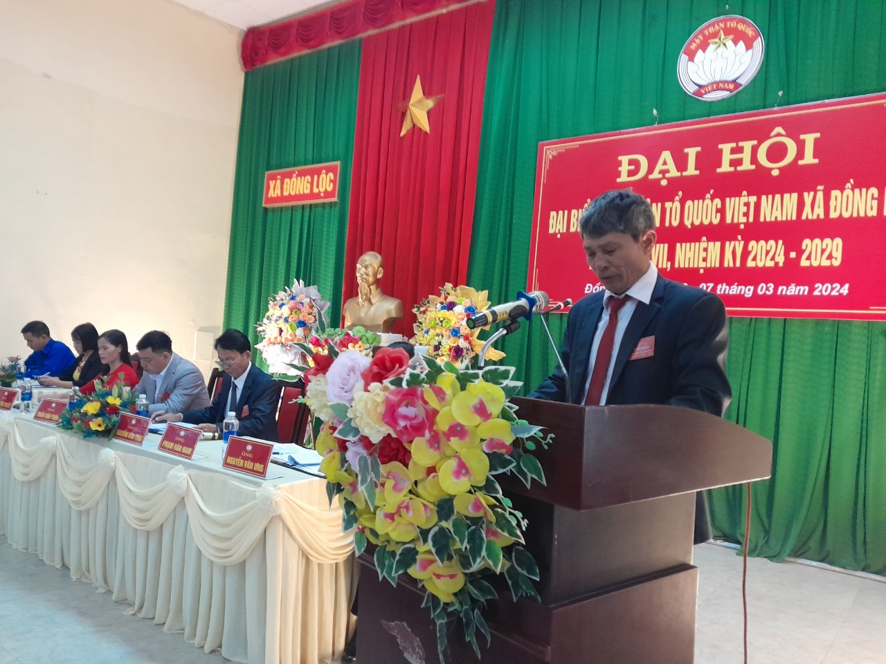 UBMTTQ xã Đồng Lộc tổ chức Đại hội đại biểu lần thứ 17. nhiệm kỳ 2024-2029 