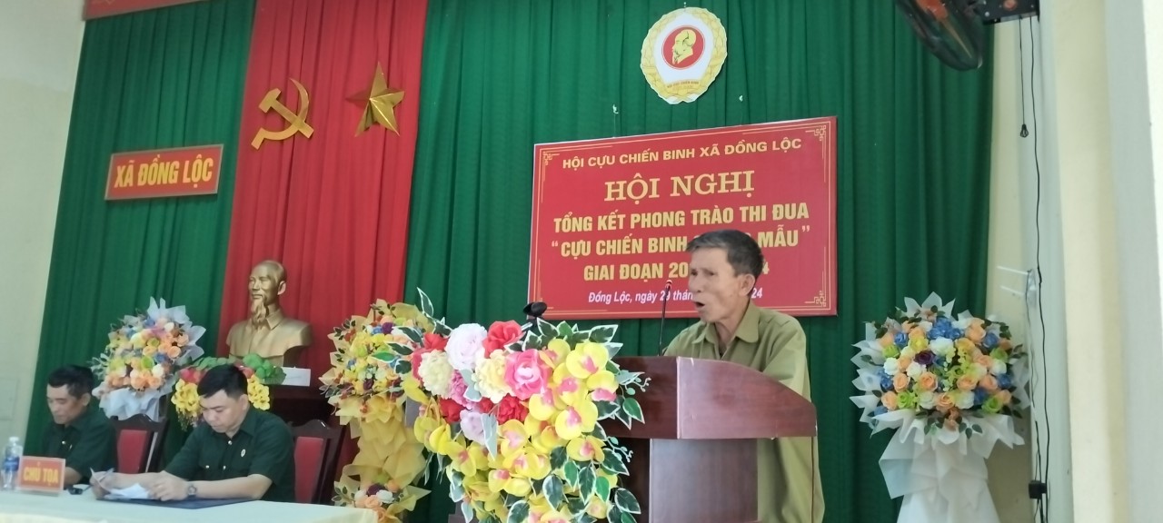 Hội CCB xã Đồng Lộc Tổng kết phong trào thi đua “Cựu chiến binh gương mẫu”, giai đoạn 2019-2024