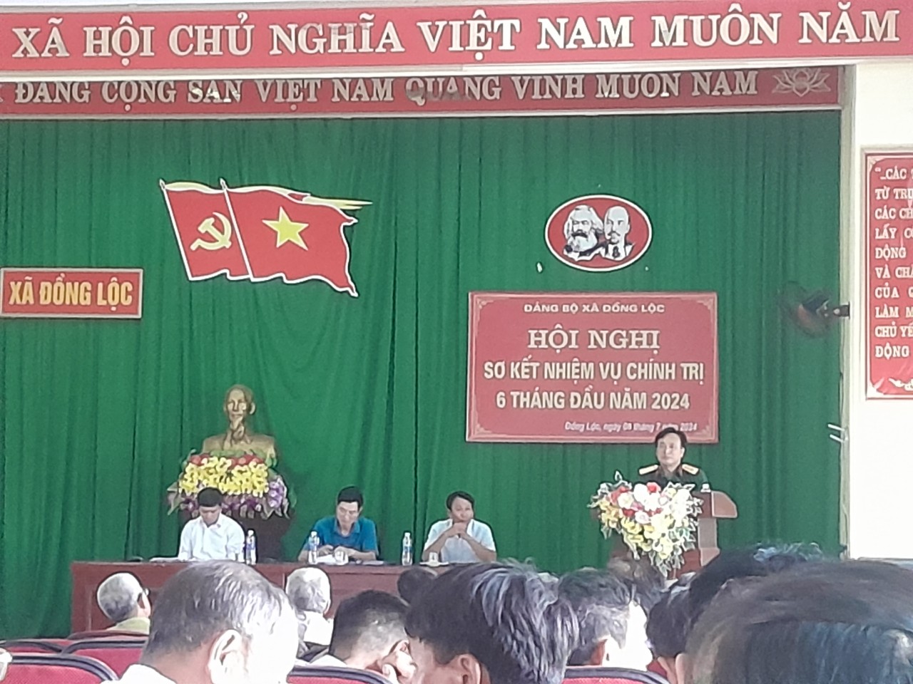 Đảng uỷ xã Đồng Lộc sơ kết 6 tháng đầu năm 2024